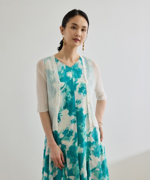 セール】シアーリブカーディガン/洗える（カーディガン/ボレロ）｜ROPE