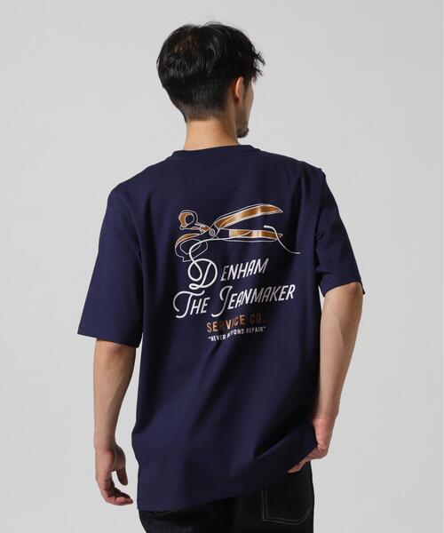 DENHAM(デンハム)の「DENHAM/デンハム/WTDC TEE Jeans Jersey(Tシャツ/カットソー・メンズ・ネイビー/ホワイト・S/M/L/XL)」の2枚目の写真