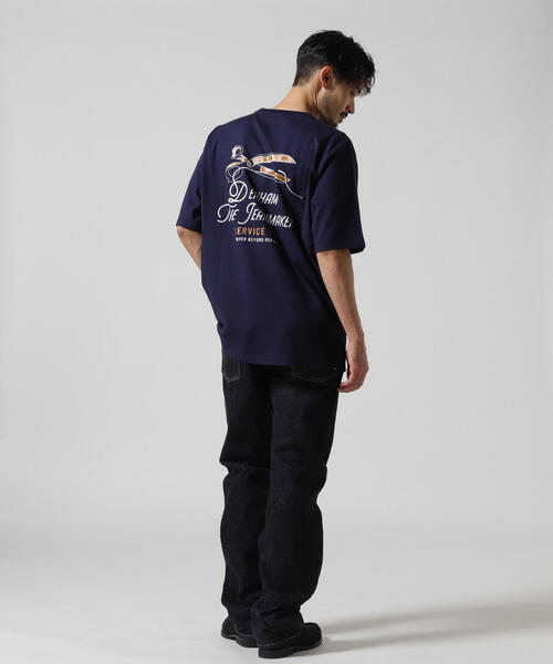 DENHAM（デンハム）の「DENHAM/デンハム/WTDC TEE Jeans Jersey（Tシャツ/カットソー・メンズ・ネイビー/ホワイト・S/M/L/XL）」の22枚目の写真