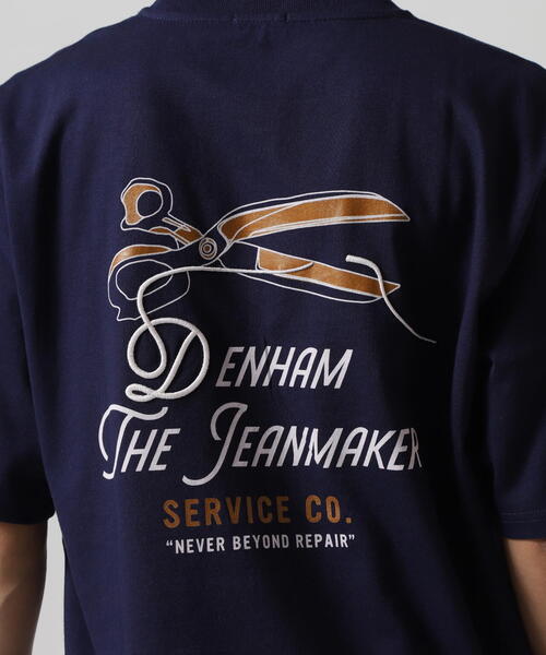 DENHAM（デンハム）の「DENHAM/デンハム/WTDC TEE Jeans Jersey（Tシャツ/カットソー・メンズ・ネイビー/ホワイト・S/M/L/XL）」の18枚目の写真