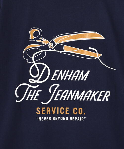 DENHAM（デンハム）の「DENHAM/デンハム/WTDC TEE Jeans Jersey（Tシャツ/カットソー・メンズ・ネイビー/ホワイト・S/M/L/XL）」の9枚目の写真