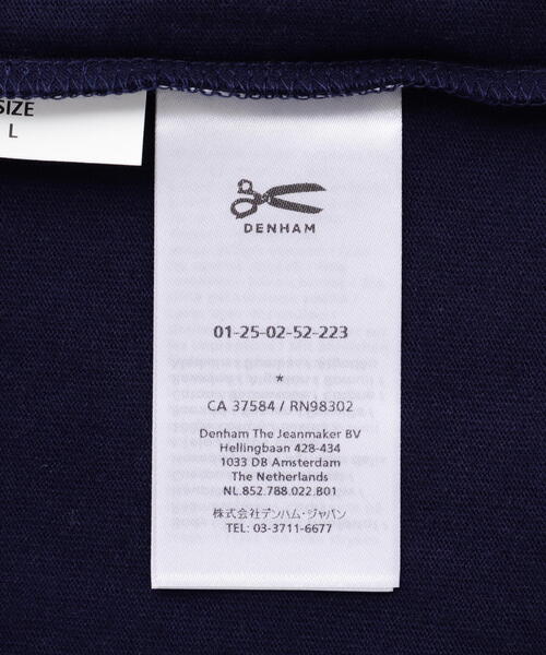 DENHAM（デンハム）の「DENHAM/デンハム/WTDC TEE Jeans Jersey（Tシャツ/カットソー・メンズ・ネイビー/ホワイト・S/M/L/XL）」の12枚目の写真
