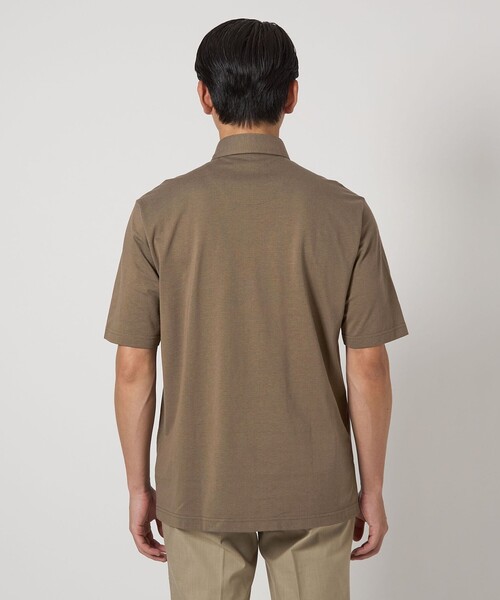 gim（ジム）の「＜gim＞25SS コットン/ナイロン カノコ ポロシャツ（ポロシャツ・メンズ・オリーブ/ダークグレー/ライトグレー・S/M/L）」の11枚目の写真