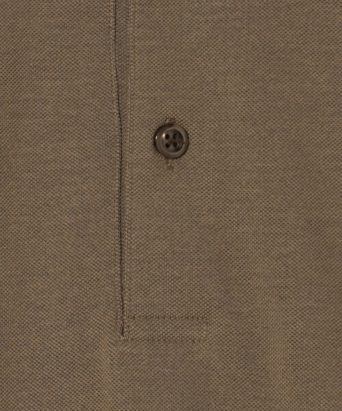 gim（ジム）の「＜gim＞25SS コットン/ナイロン カノコ ポロシャツ（ポロシャツ・メンズ・オリーブ/ダークグレー/ライトグレー・S/M/L）」の21枚目の写真