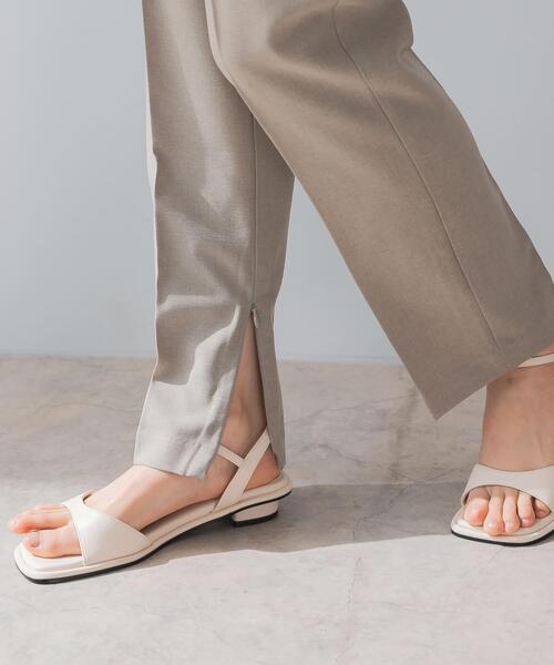 F by ROSSO（エフバイロッソ）の「『UR TECH DRYLUXE』F by ROSSO　センタープレスストレートパンツ（その他パンツ・レディース・ブラック/モカ/ベージュ・34/36/38）」の13枚目の写真