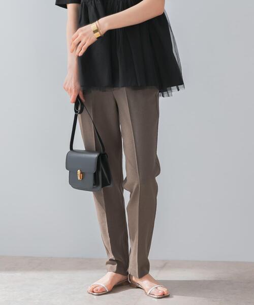 F by ROSSO（エフバイロッソ）の「『UR TECH DRYLUXE』F by ROSSO　センタープレスストレートパンツ（その他パンツ・レディース・ブラック/モカ/ベージュ・34/36/38）」の16枚目の写真