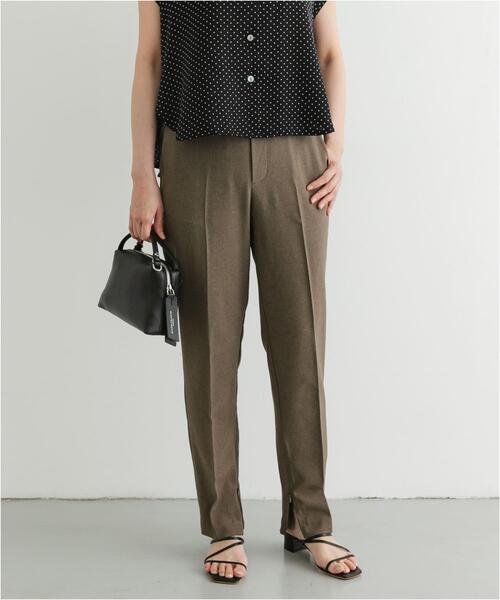 F by ROSSO（エフバイロッソ）の「『UR TECH DRYLUXE』F by ROSSO　センタープレスストレートパンツ（その他パンツ・レディース・ブラック/モカ/ベージュ・34/36/38）」の22枚目の写真