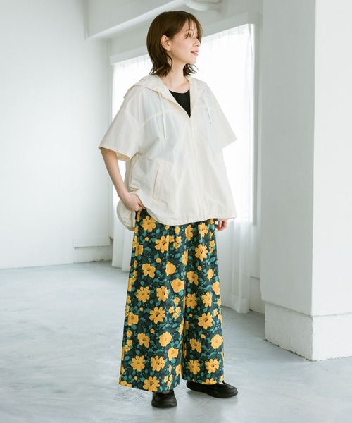 studio CLIP（スタディオクリップ）の「ハーフスリーブジップフーディ（ナイロンジャケット・レディース・アイボリー/ベージュ・FREE）」の17枚目の写真