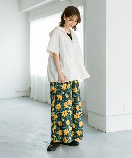 studio CLIP（スタディオクリップ）の「ハーフスリーブジップフーディ（ナイロンジャケット・レディース・アイボリー/ベージュ・FREE）」の18枚目の写真