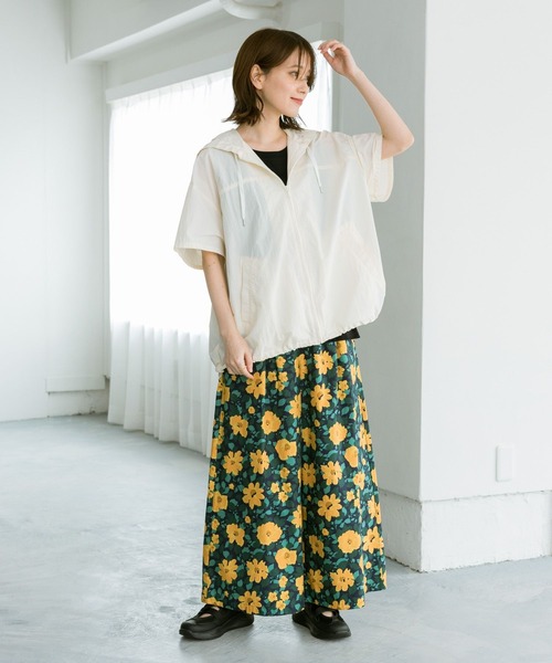 studio CLIP（スタディオクリップ）の「ハーフスリーブジップフーディ（ナイロンジャケット・レディース・アイボリー/ベージュ・FREE）」の20枚目の写真