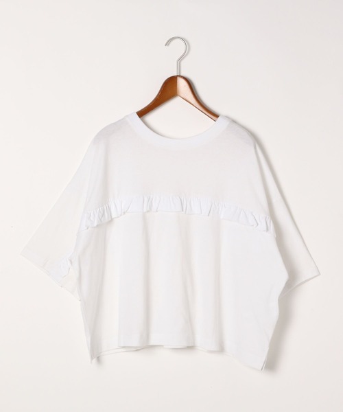 niko and...（ニコアンド）の「【MODE NORM CORE】2WAY天竺フリルプルオーバー（Tシャツ/カットソー・レディース・ブラック/ホワイト/ライトグレー・MEDIUM/LARGE）」の11枚目の写真