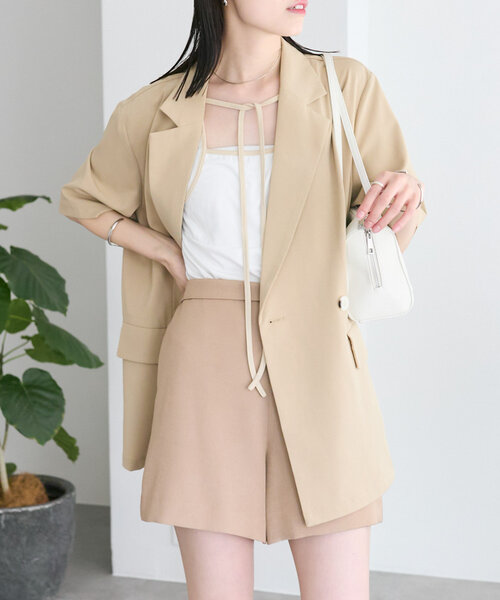 mystic（ミスティック）の「配色チョーカーカットソー（Tシャツ/カットソー・レディース・ブラック/オフホワイト/ブルー/ホワイト/イエロー・FREE）」の22枚目の写真