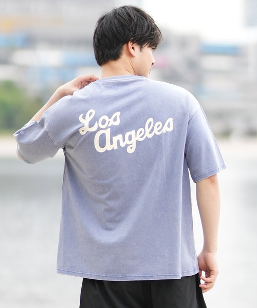 ムラサキスポーツ(ムラサキスポーツ)の「【ムラサキスポーツ限定】DEAR LAUREL × JACSON MATISSE LOS ANGELS Tシャツ DL25S-JM03(Tシャツ/カットソー・メンズ・ブラウン/ネイビー/オフホワイト/ブルー・M/L/XL)」の4枚目の写真