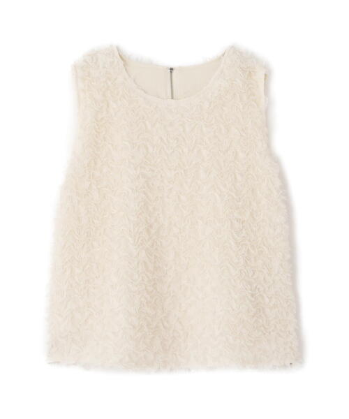 FREE'S MART（フリーズマート）の「◆シャギーフリルノースリーブブラウス（シャツ/ブラウス・レディース・ブラック/ホワイト・FREE）」の14枚目の写真