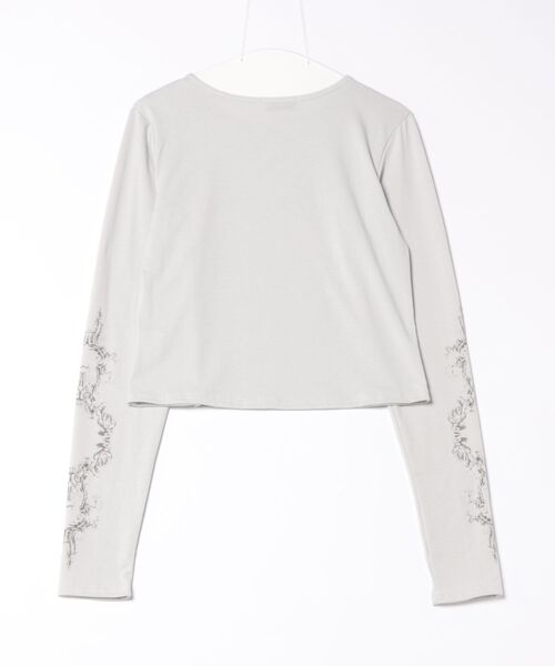 MASHIRO(マシロ)の「【MASHIRO】Y2Kデザインプリント長袖カットソー Y2K(MA/EK110)(Tシャツ/カットソー・レディース・ライトグレー・FREE/SMALL/MEDIUM)」の15枚目の写真