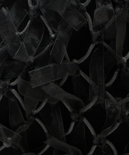 green label relaxing（グリーンレーベルリラクシング）の「チュールテープ メッシュ バッグ（トートバッグ・レディース・ライトグレー・FREE）」の18枚目の写真