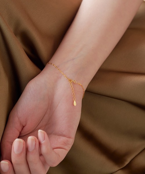 puresis　k10ブレスレット　ペタルチェーン　リング　スクリュー K10 ペタルチェーンブレスレット ジュエリーブランド「RASPIA