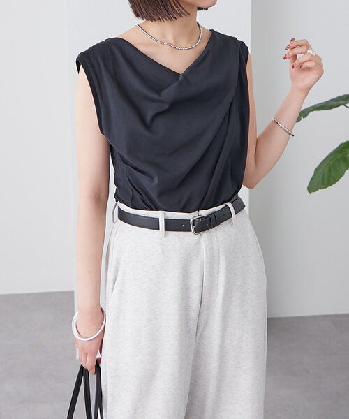 mystic(ミスティック)の「オフショルフレンチTシャツ(Tシャツ/カットソー・レディース・ブラック/オフホワイト/グレー/ブルー・FREE/2)」の19枚目の写真