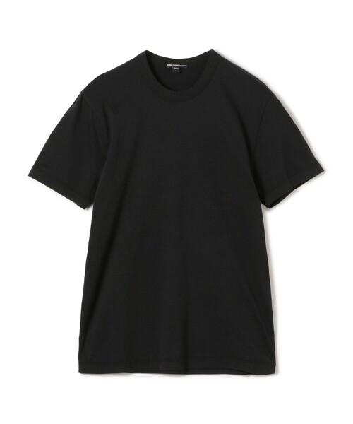 JAMES PERSE(ジェームスパース)の「コットンジャージー クルーネックTシャツ MBEL3614(Tシャツ/カットソー・メンズ・ホワイト/ブラック・1/2/0)」の1枚目の写真