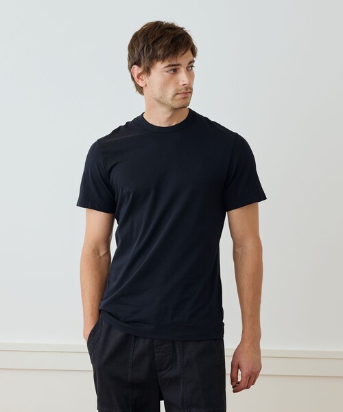 JAMES PERSE(ジェームスパース)の「コットンジャージー クルーネックTシャツ MBEL3614(Tシャツ/カットソー・メンズ・ホワイト/ブラック・1/2/0)」の13枚目の写真