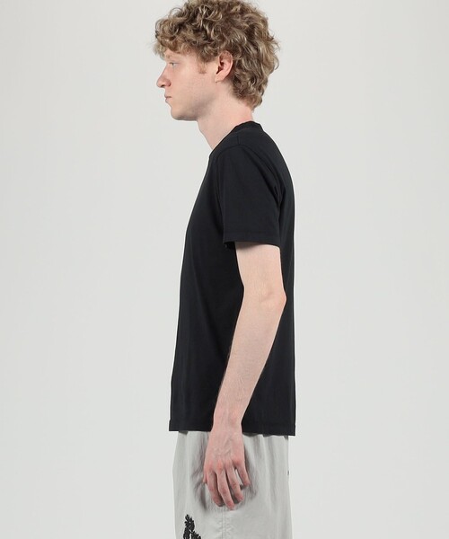JAMES PERSE(ジェームスパース)の「コットンジャージー クルーネックTシャツ MBEL3614(Tシャツ/カットソー・メンズ・ホワイト/ブラック・1/2/0)」の4枚目の写真