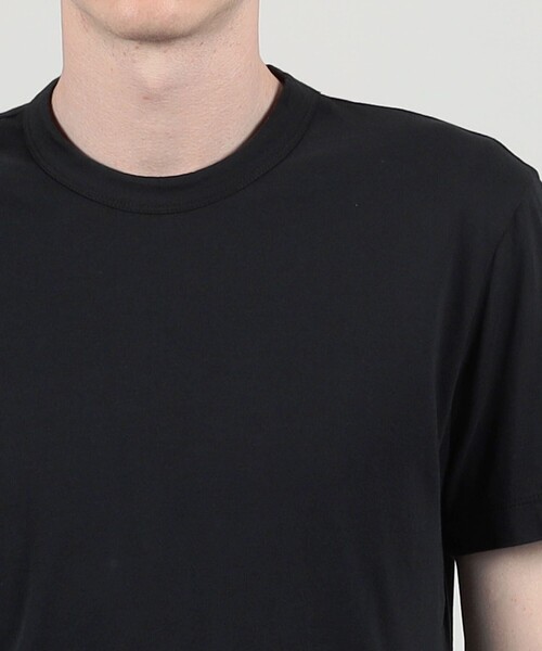 JAMES PERSE(ジェームスパース)の「コットンジャージー クルーネックTシャツ MBEL3614(Tシャツ/カットソー・メンズ・ホワイト/ブラック・1/2/0)」の6枚目の写真