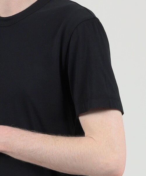 JAMES PERSE(ジェームスパース)の「コットンジャージー クルーネックTシャツ MBEL3614(Tシャツ/カットソー・メンズ・ホワイト/ブラック・1/2/0)」の7枚目の写真