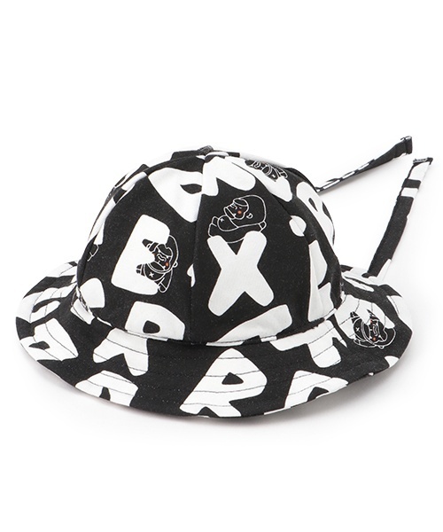 XLARGE KIDS(エクストララージキッズ)の「総柄ファニーゴリラベビーハット(その他ベビー用品・キッズ・ブルー/ブラック・44-46cm)」の3枚目の写真