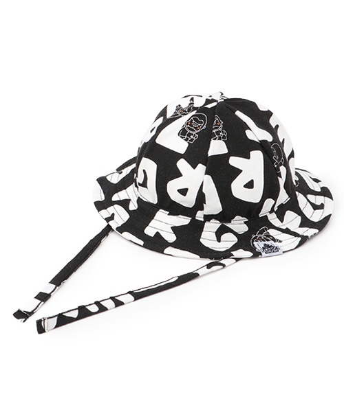 XLARGE KIDS(エクストララージキッズ)の「総柄ファニーゴリラベビーハット(その他ベビー用品・キッズ・ブルー/ブラック・44-46cm)」の7枚目の写真