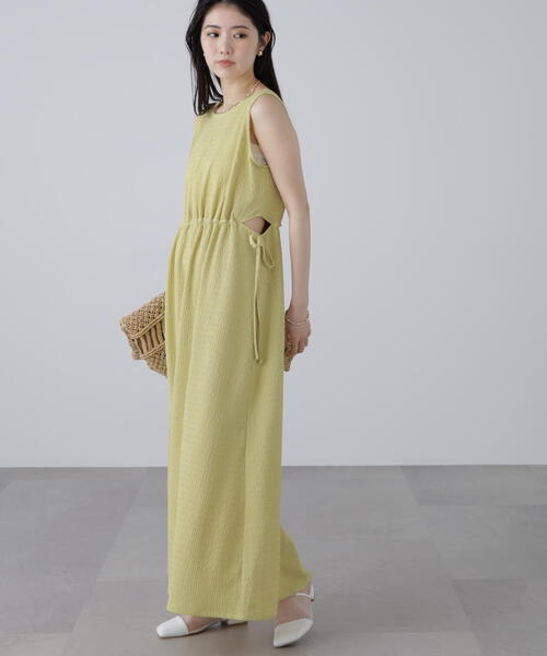 FREE'S MART（フリーズマート）の「◆サイドカットノースリカットソーワンピース（ワンピース・レディース・ブラック/ホワイト/ブラウン/イエロー・SMALL/MEDIUM）」の22枚目の写真