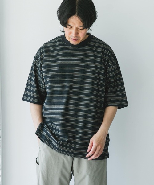 セール】プリントボーダーショートスリーブTシャツ（Tシャツ
