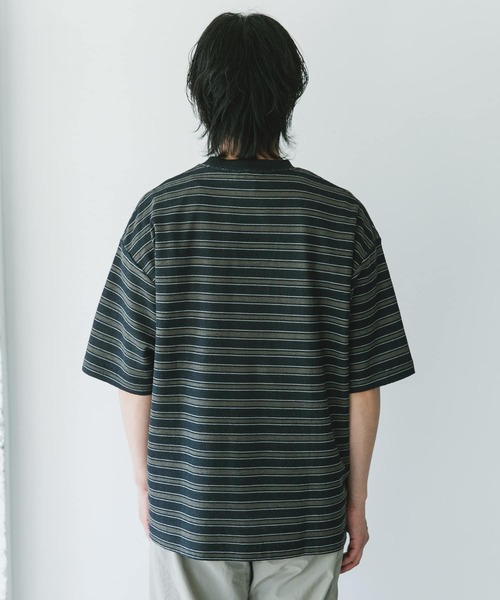 ITEMS URBANRESEARCH トレーナーDOORS ボーダーシャツ セール】ランタンスリーブボーダーTシャツ（Tシャツ/カットソー