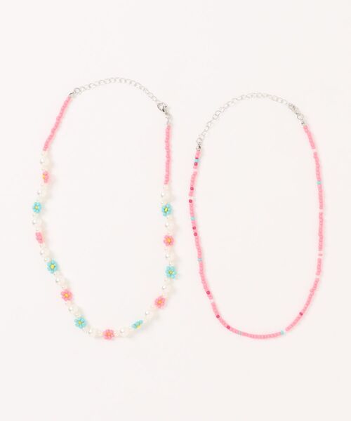 ammy.（エイミードット）の「【 ammy. / エイミードット 】 フラワー ビーズ  ２連 ネックレス（ネックレス・レディース・ホワイト系/マルチ/グリーン系/ピンク系/ブルー系・FREE）」の12枚目の写真