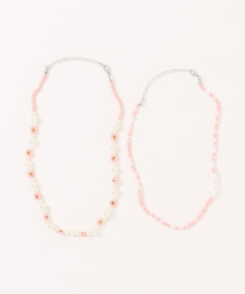 ammy.（エイミードット）の「【 ammy. / エイミードット 】 フラワー ビーズ  ２連 ネックレス（ネックレス・レディース・ホワイト系/マルチ/グリーン系/ピンク系/ブルー系・FREE）」の13枚目の写真