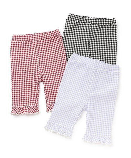 petit main（プティマイン）の「【冷感/防汚】7分丈チェックフリルパンツ（その他パンツ・キッズ・レッド/ラベンダー/ブラック・120cm/90cm/80ｃｍ/110cm/100cm/130cm）」の9枚目の写真