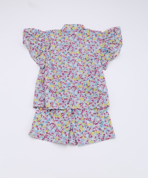 Ocean&Ground（オーシャン&グラウンド）の「GIRL'Sﾌﾘﾙｽﾘｰﾌﾞ甚平ｽｰﾂ（浴衣・キッズ・ピンク/ブルー・90/110/120/130/80/100）」の7枚目の写真