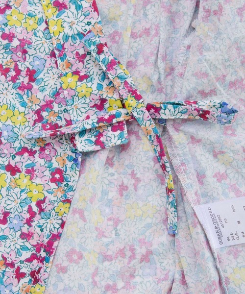 Ocean&Ground（オーシャン&グラウンド）の「GIRL'Sﾌﾘﾙｽﾘｰﾌﾞ甚平ｽｰﾂ（浴衣・キッズ・ピンク/ブルー・90/110/120/130/80/100）」の14枚目の写真
