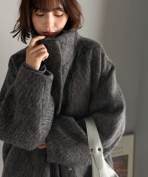 Lilysunocoff♡ジョルジャコート セール】【予約受付中】ベーシックとトレンドを両立。MIXシャギー比翼