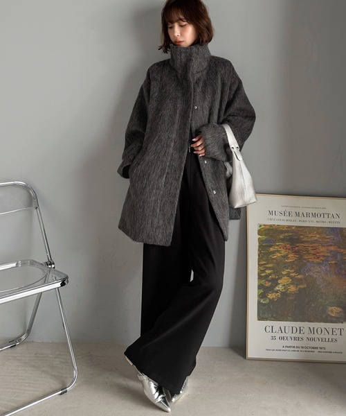 セール】【予約受付中】ベーシックとトレンドを両立。MIXシャギー比翼