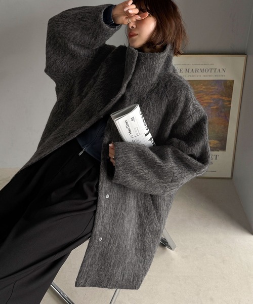 セール】【予約受付中】ベーシックとトレンドを両立。MIXシャギー比翼