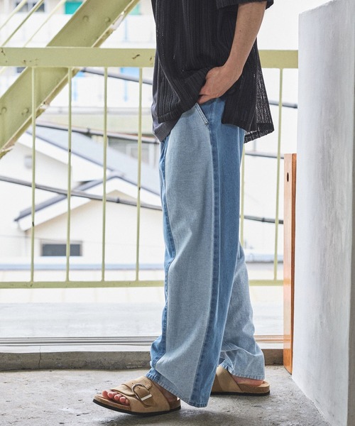 niko and... デニムバッチワークパンツ セール】パッチワークデニムパンツ（デニムパンツ）｜niko and