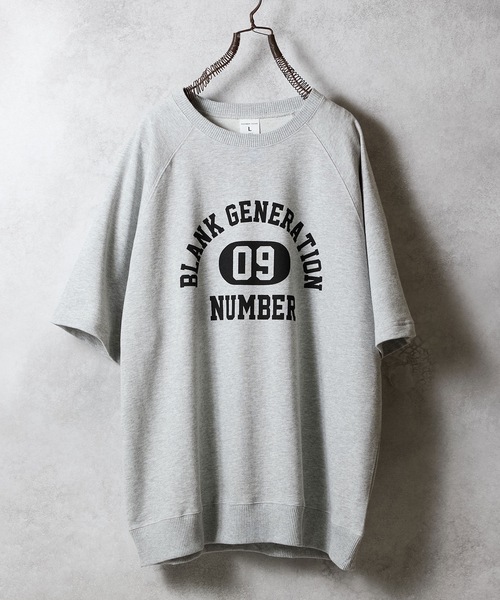 NUMBER (N)INE（ナンバーナイン）の「COLLEGE LOGO PRINTED S/S SWEATSHIRT / カレッジ ロゴ プリント 半袖 クルーネック スウェット（スウェット・メンズ・ブラック/トップグレー・3/2/4）」の8枚目の写真