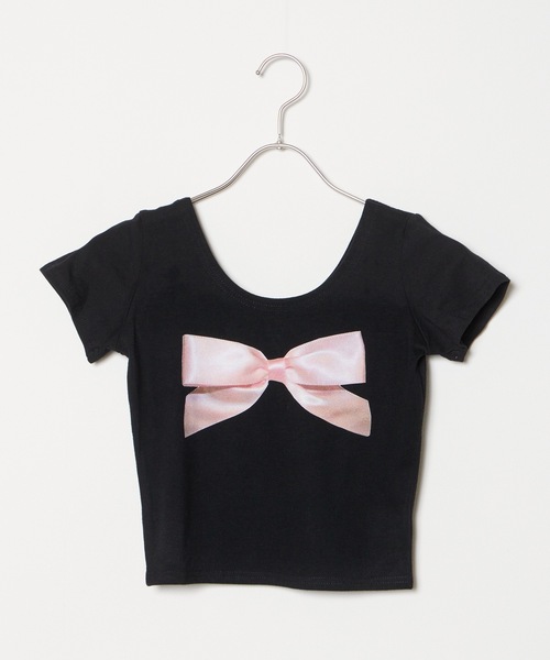 ROOPTOKYO(ループトウキョウ)の「ROOPTOKYO×Ye kong ribbon tee 秋物 秋服 2026年秋冬(Tシャツ/カットソー・レディース・ブラック/ホワイト・FREE)」の1枚目の写真