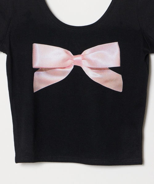 ROOPTOKYO(ループトウキョウ)の「ROOPTOKYO×Ye kong ribbon tee 秋物 秋服 2026年秋冬(Tシャツ/カットソー・レディース・ブラック/ホワイト・FREE)」の5枚目の写真