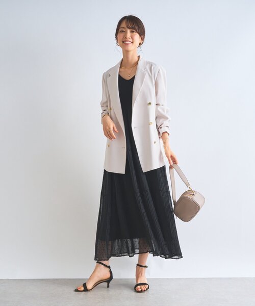 セール】《主役級アイテム》ニット切替プリーツジャガードドット