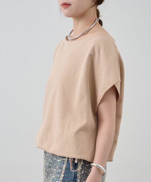 SHENERY(シーナリー)の「《新色追加》フレンチスリーブオフショルスウェット(スウェット・レディース・ライトグレー/ピンク/オフホワイト/ベージュ・FREE)」の15枚目の写真