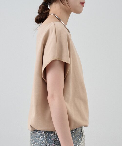 SHENERY(シーナリー)の「《新色追加》フレンチスリーブオフショルスウェット(スウェット・レディース・ライトグレー/ピンク/オフホワイト/ベージュ・FREE)」の19枚目の写真