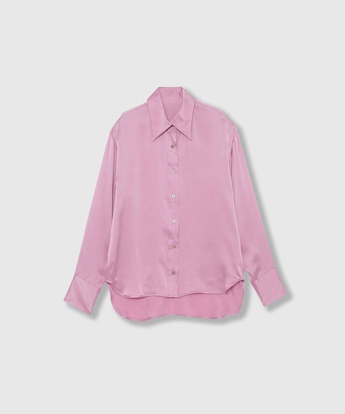 THINGS THAT MATTER（シングス ザット マター）の「SKIN BREATHING SILK SHIRTS / スキンブリージングシルクシャツ（シャツ/ブラウス・レディース・ベージュ/ブラック/ホワイト/ピンク・FREE）」の18枚目の写真
