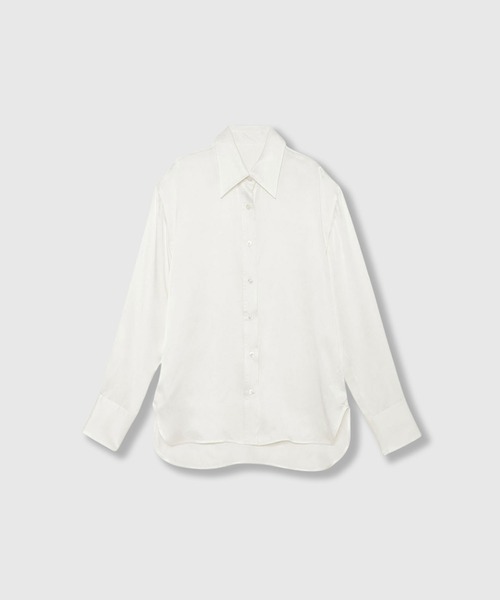 THINGS THAT MATTER（シングス ザット マター）の「SKIN BREATHING SILK SHIRTS / スキンブリージングシルクシャツ（シャツ/ブラウス・レディース・ベージュ/ブラック/ホワイト/ピンク・FREE）」の16枚目の写真