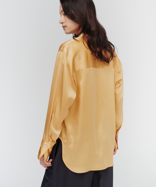 THINGS THAT MATTER（シングス ザット マター）の「SKIN BREATHING SILK SHIRTS / スキンブリージングシルクシャツ（シャツ/ブラウス・レディース・ベージュ/ブラック/ホワイト/ピンク・FREE）」の21枚目の写真